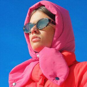Puffer Balaclava - Hot Pink
